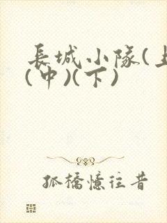 长城小队(上)(中)(下)