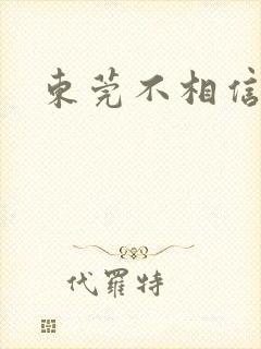 东莞不相信眼泪