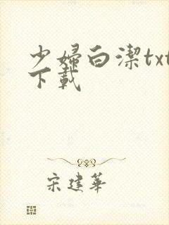 少妇白洁txt下载