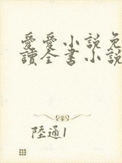 爱爱小说免费阅读全书小说乡村