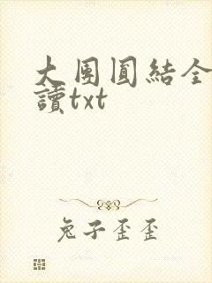 大团圆结全文阅读txt
