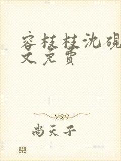 容枝枝沈砚书全文免费