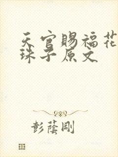 天官赐福花怜塞珠子原文