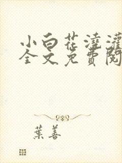 小白花浇灌日常全文免费阅读