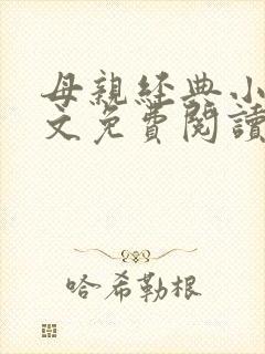 母亲经典小说全文免费阅读