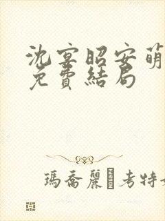 沈宴昭安萌全文免费结局