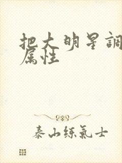 把大明星调成专属性