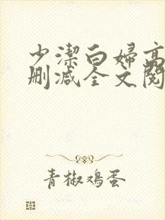 少洁白妇高义无删减全文阅读