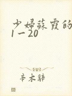 少妇苏霞的沉沦1一20