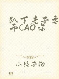 趴下老子要从后面CAO你