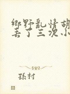 乡野乱情胡秀英丢了三次小说