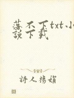 落不下txt小说下载
