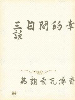 三日间的幸福小说
