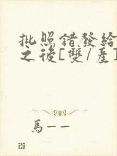 批照错发给情敌之后[双/产]