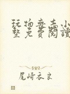 玩物丧志小说完整免费阅读笔趣阁无弹窗