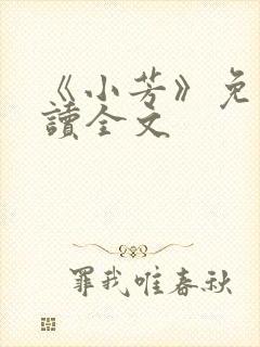 《小芳》免费阅读全文