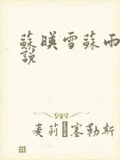 苏映雪苏雨柔小说