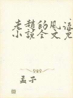 老赵的风流人生小说全文免费阅读