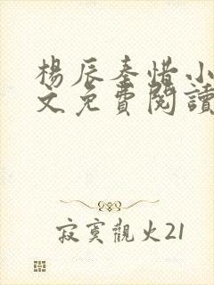 杨辰秦惜小说全文免费阅读最新