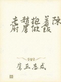 老赵抱着陈婷在厨房做饭