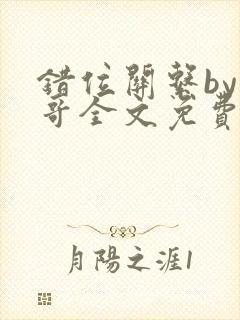 错位关系by东哥全文免费阅读