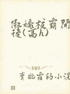 傲娇校霸开荤以后(高h)