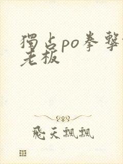 独占po拳击馆老板