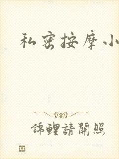 私密按摩小说