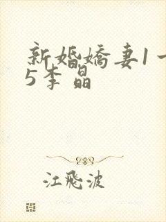 新婚娇妻1一25李晶