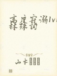 高度宠溺1v1林殊词