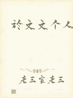 于文文个人简历