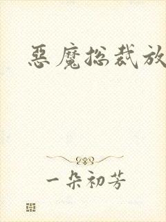 恶魔总裁放了我