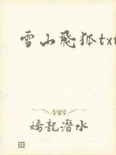 雪山飞狐txt