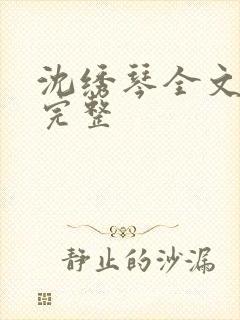 沈绣琴全文阅读完整