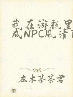 我在游戏里被当成NPC风清陨