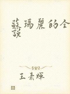 苏玛丽的全部小说