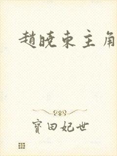 赵晓东主角小说