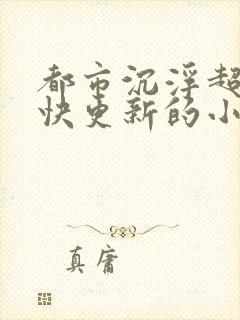 都市沉浮超前超快更新的小说