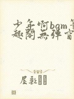 少年啊bgm笔趣阁无弹窗免费