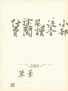 仕途风流小说免费阅读全部章节