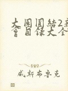 大团圆结2亲情会目录大全免费阅读