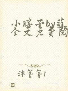 小瞎子by苏软全文免费阅读