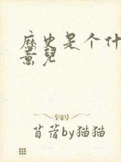 历史是个什么玩意儿