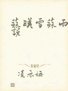 苏映雪苏雨柔小说
