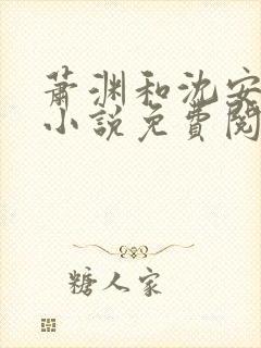 萧渊和沈安安的小说免费阅读