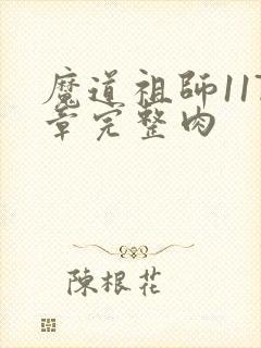 魔道祖师117章完整肉