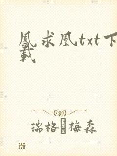 凤求凰txt下载