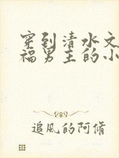 穿到清水文里造福男主的小说