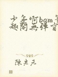 少年啊bgm笔趣阁无弹窗免费