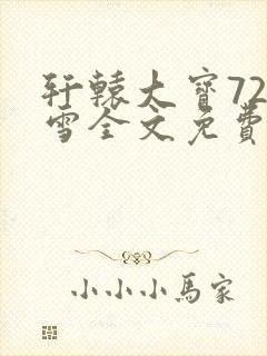 轩辕大宝720雪全文免费阅读